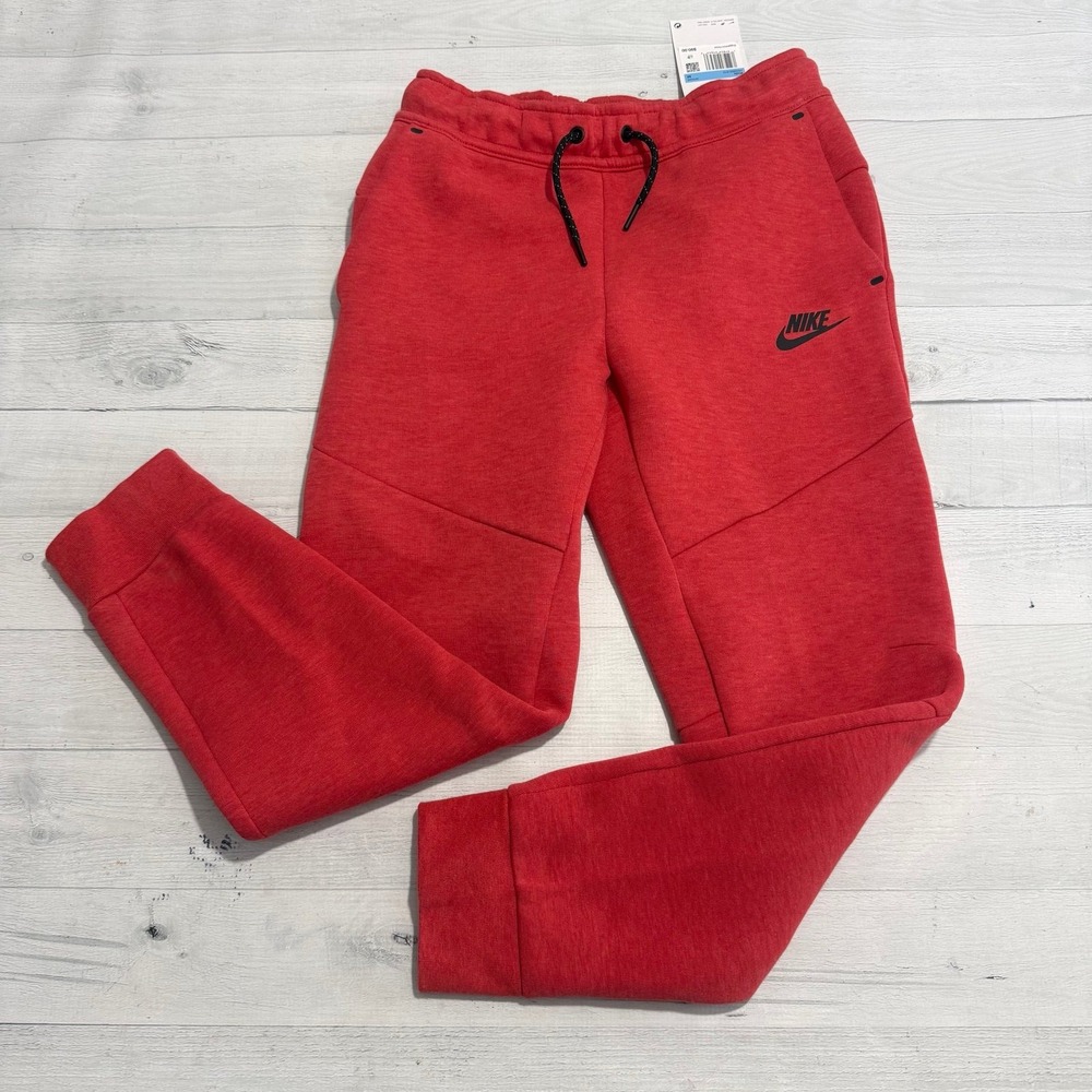 Nike tech fleece kids sweatpants red youth medium